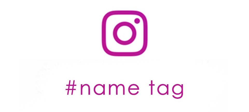 Instagramのネームタグ