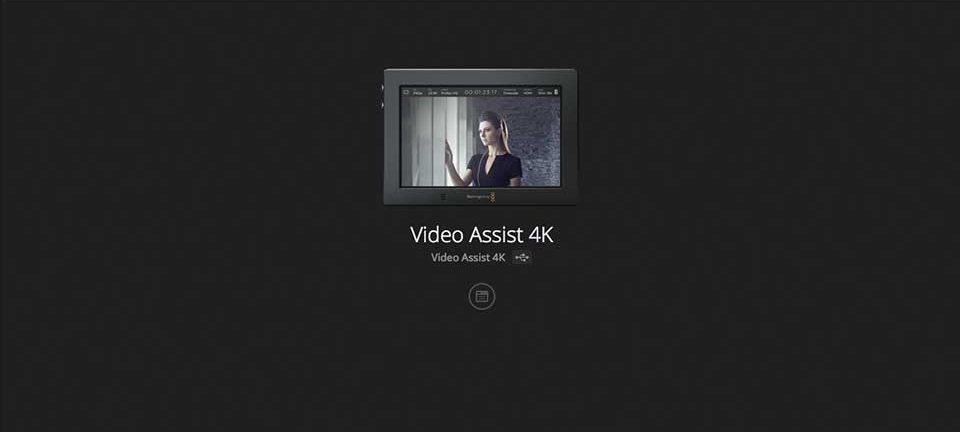 Video Assist 4K のWEB画面