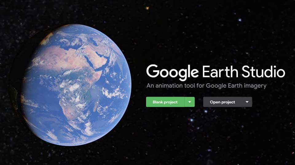 Google Earth StudioのWEB