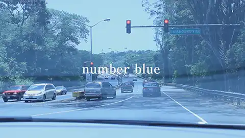 number blue